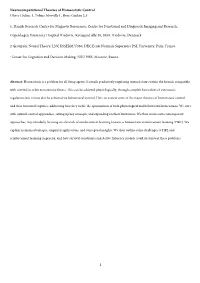 Neurocomputational Theories of Homeostatic Control Oliver Hulme 1, Tobias Morville1 , Boris Gutkin 2,3