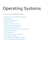 Operating Systems