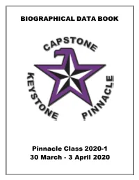 BIOGRAPHICAL DATA BOO KK Pinnacle Class 2020-1 30 March