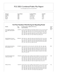 FCC EEO Combined Public File Report