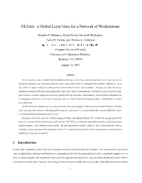 Glunix: a Global Layer Unix for a Network of Workstations