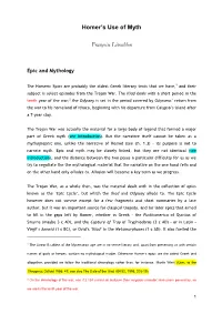 Homer's Use of Myth Françoise Létoublon