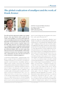 The Global Eradication of Smallpox and the Work of Frank Fenner