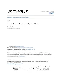 An Introduction to Hellmann-Feynman Theory