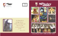 Annual Report 2007 - 2008 and 2008 - 2009 a Message from the Chairman of the Board Board of Trustees 2007-08 of Trustees and the President/Principal