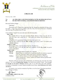 CIRCULAR (Prtcl. No. 004 S. 2021)