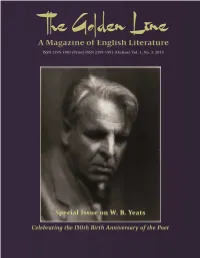 Online Version Available at Special Issue on WB Yeats Volume 1, Number 3, 2015