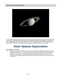 Solar System Exploration