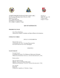 SUMMIT IMPLEMENTATION REVIEW GROUP (SIRG) OEA/Ser.E First