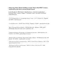 With JWST: Science Justification and Observational Requirements