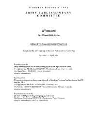 Annual Report on the Functioning of the EEA Agreement 2003