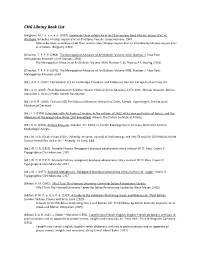 CHG Library Book List