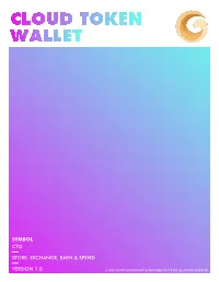 Cloud Token Wallet