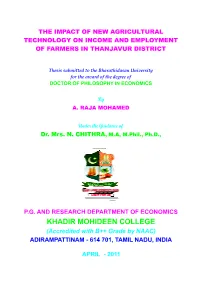 Iv General Description of Tamil Nadu