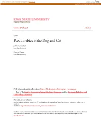 Pseudorabies in the Dog and Cat John D