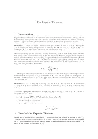 The Ergodic Theorem