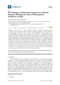 The Strategy of Ontological Negativity in Meister Eckhart's Metaphysics