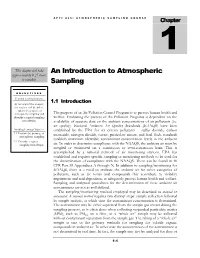 An Introduction to Atmospheric Sampling
