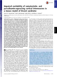 And Parvalbumin-Expressing Cortical Interneurons in a Mouse Model Of