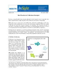 Best Practices in Collections Strategies