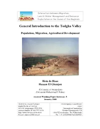 General Introduction to the Todgha Valley