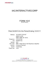 Iac/Interactivecorp