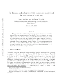 On Flatness and Coherence with Respect to Modules of Flat Dimension