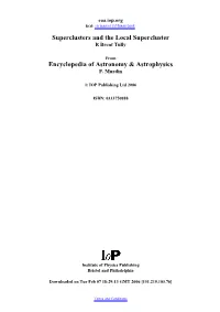 Superclusters and the Local Supercluster Encyclopedia Of