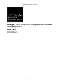 Blunting the Knives: Disruption and Disintegration in the Life and Art of David Wojnarowicz