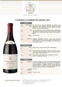 Charmes-Chambertin Grand Cru