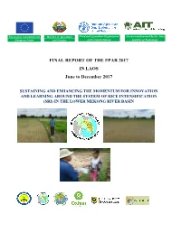 FINAL REPORT of the FPAR 2017 in LAOS June to December 2017