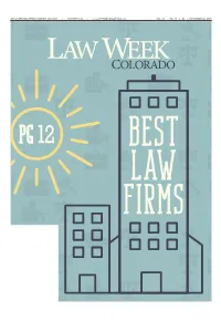 LAW WEEK COLORADO.Com VOL