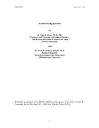 Grain Drying Systems