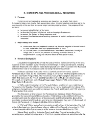 K. Historical and Archaeological Resources