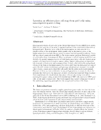 Learning an Efficient Place Cell Map from Grid Cells Using Non-Negative Sparse Coding
