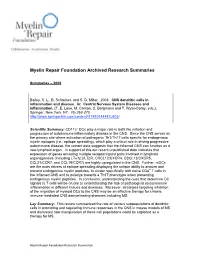 MRF Archive Compiled Research Summaries