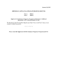 SCFRHIF-Summary Prospectus