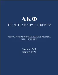 The Alpha Kappa Phi Review