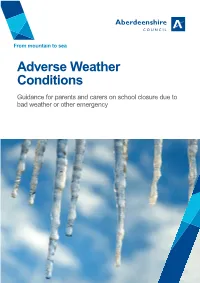 Adverse Weather Conditions