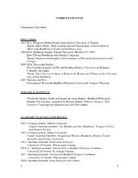 Chipamong Chowdhury EDUCATION 2012 MA