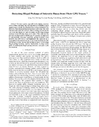 Detecting Illegal Pickups of Intercity Buses from Their GPS Traces *