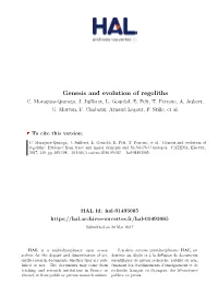 Genesis and Evolution of Regoliths C