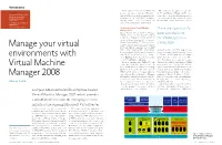 Manage Your Virtual Environments with Virtual Machine Manager 2008