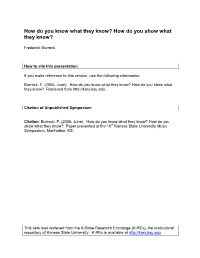 Self Assessment