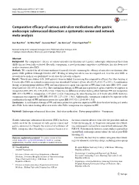 Comparative Efficacy of Various Anti-Ulcer Medications After Gastric Endoscopic Submucosal Dissection: a Systematic Review and Network Meta-Analysis