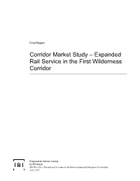 Corridor Market Study – Expanded Rail Service in the First Wilderness Corridor
