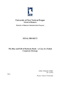 FINAL PROJECT the Rise and Fall Of
