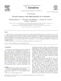 Protein Turnover and Differentiation in Leishmania