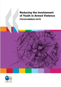 Reducing the Involvement of Youth in Armed Violence Programming Note