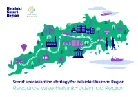 Smart Specialisation Strategy for Helsinki-Uusimaa Region